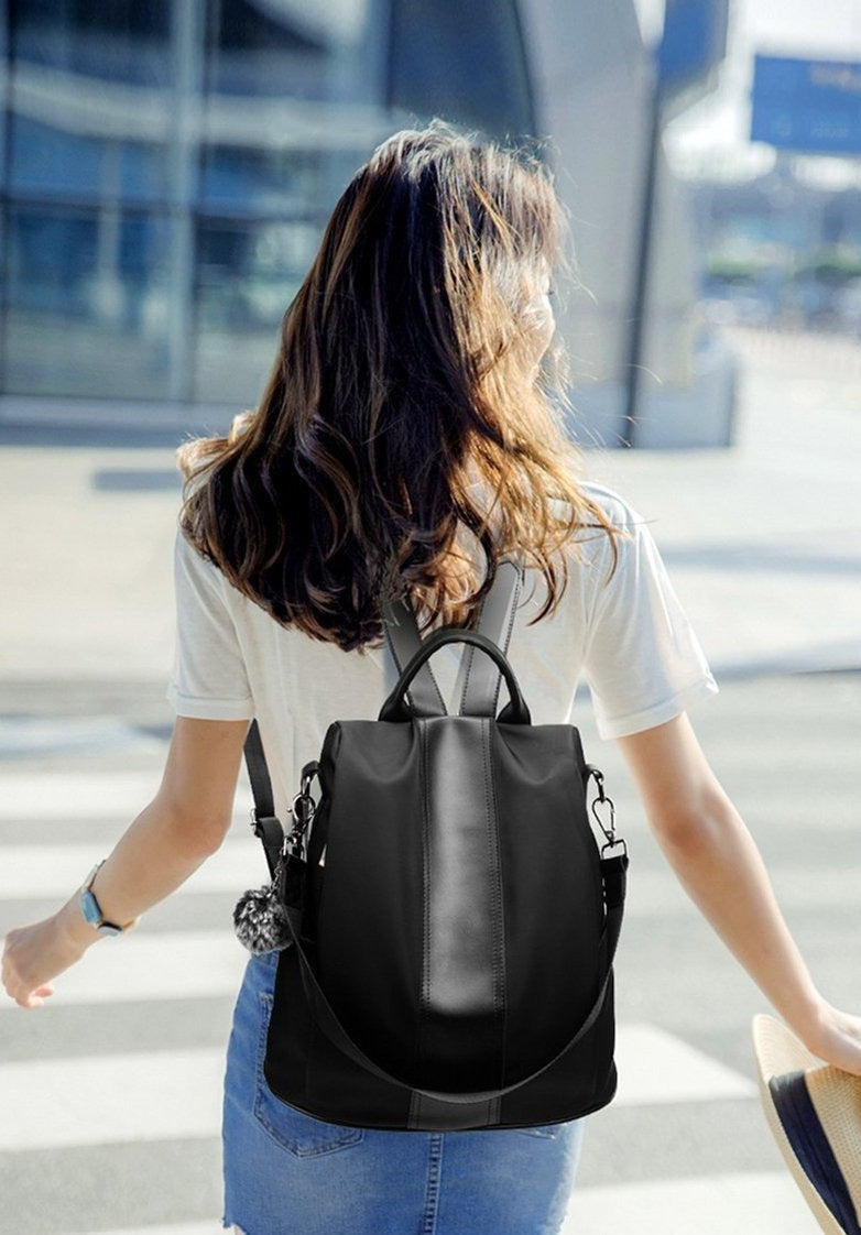 Mochila Feminina Estilosa À prova D'água Anti Furto