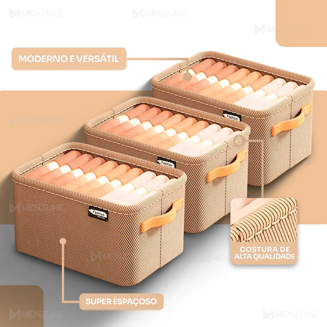 Box Organizador de Roupas Dobrável Luxe Box® (Compre 1 Leve 3) -Queima de Estoque🔥