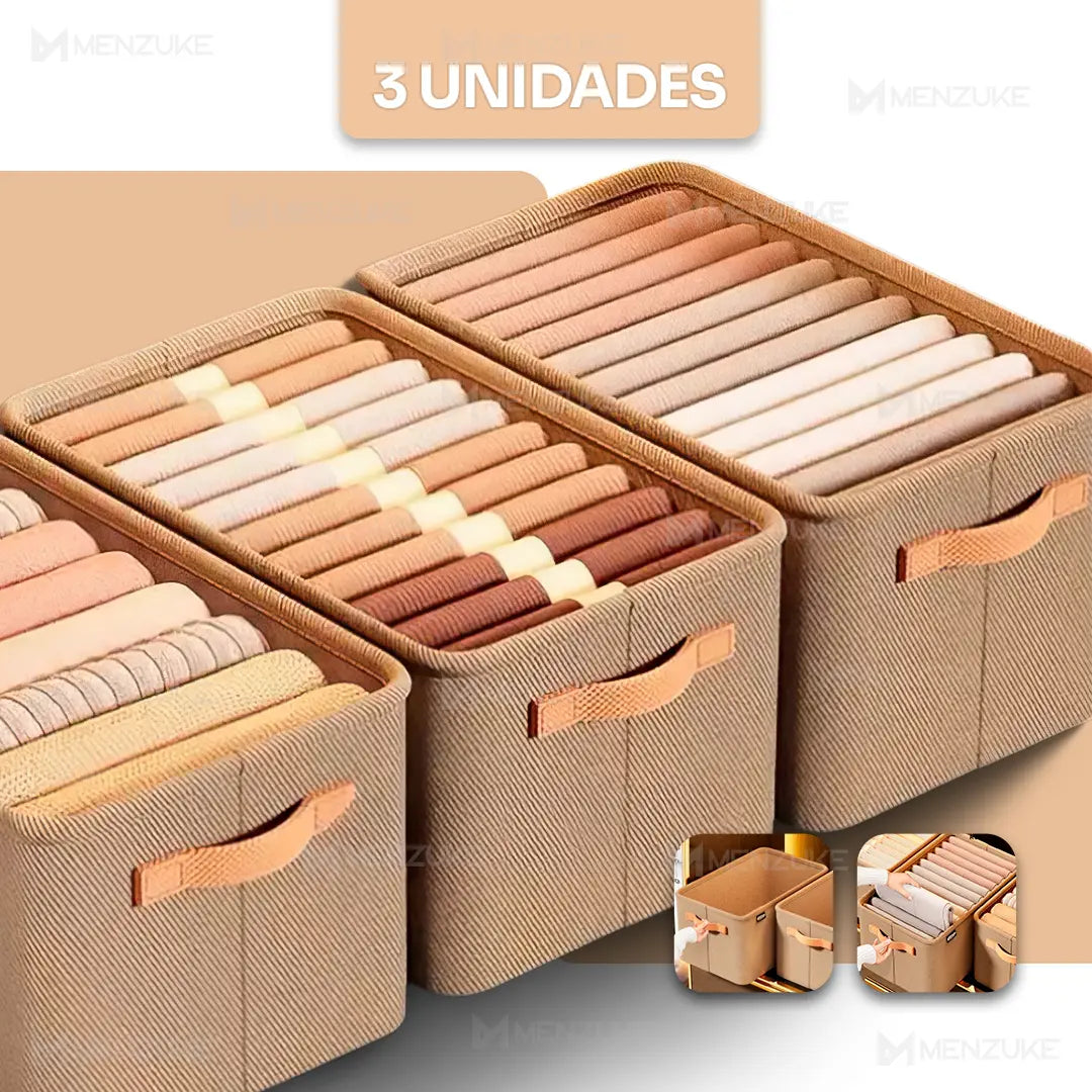 Box Organizador de Roupas Dobrável Luxe Box® (Compre 1 Leve 3) -Queima de Estoque🔥