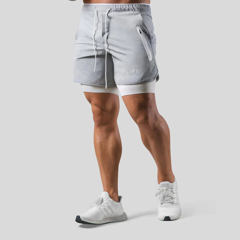 Short Fitness Masculino 2 em 1 Minimalista para Academia