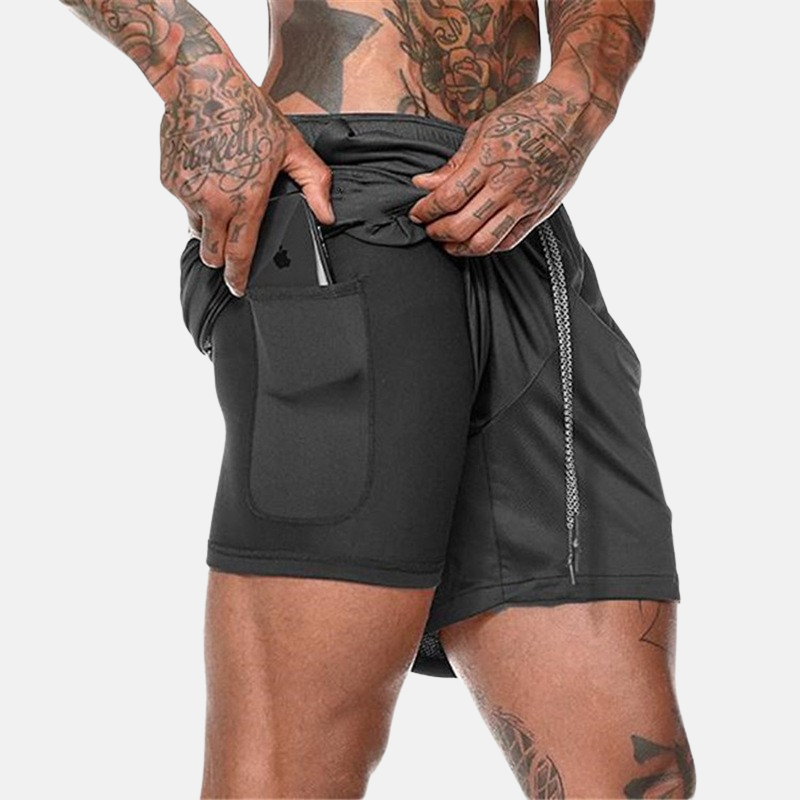 Short Fitness Masculino com Bolso Interno para Academia