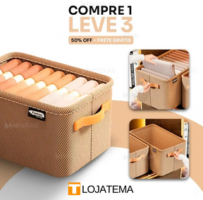 Box Organizador de Roupas Dobrável Luxe Box® (Compre 1 Leve 3) -Queima de Estoque🔥