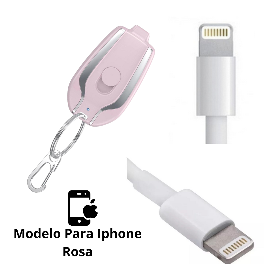 Carregador Chaveiro - Para Iphones e Tipo-C