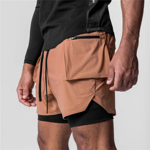 Short 2 em 1 Masculino para Treino Athlete