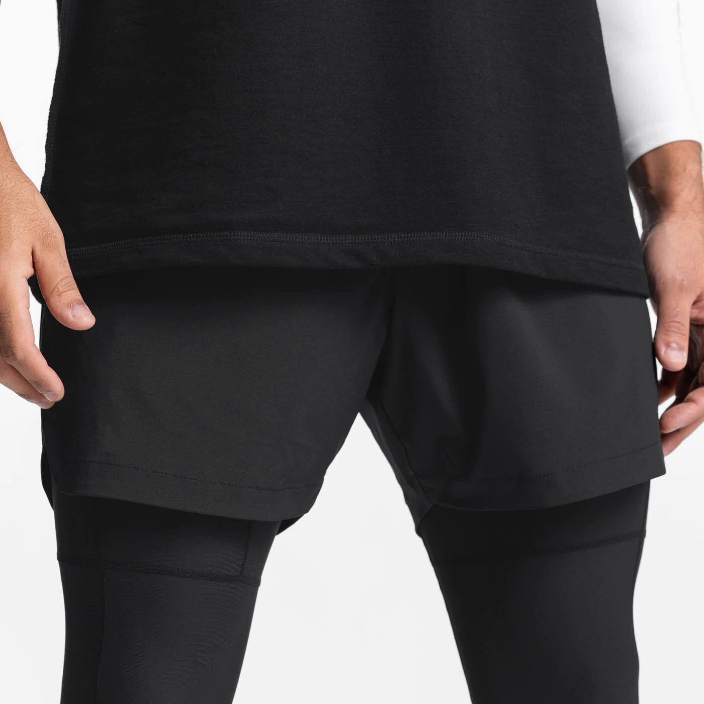 Short Esportivo com Leegging Masculino de Treino