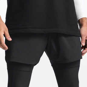 Short Esportivo com Leegging Masculino de Treino