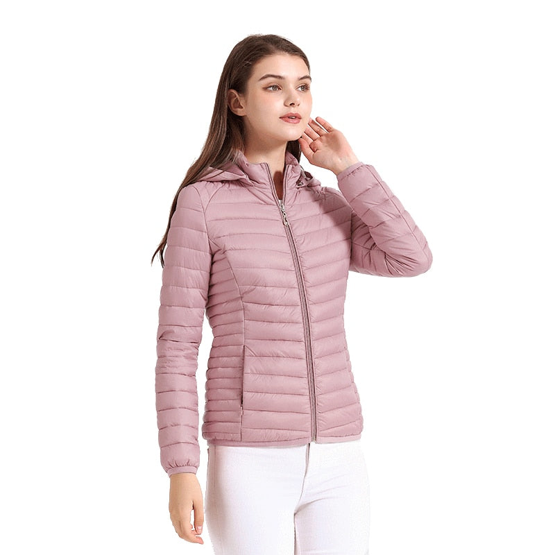 Jaqueta Feminina Puffer Satin