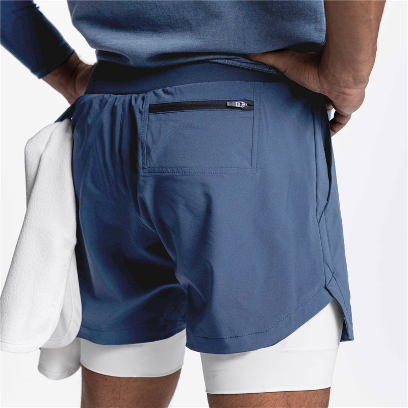 Short Esportivo Masculino 2 em 1 para Academia - Athlete