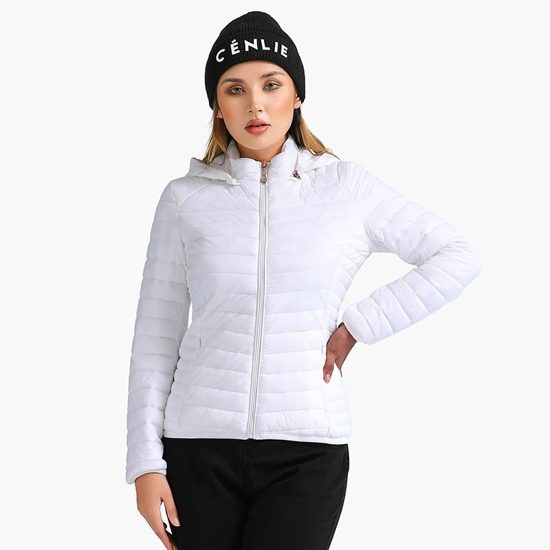 Jaqueta Feminina Puffer Satin