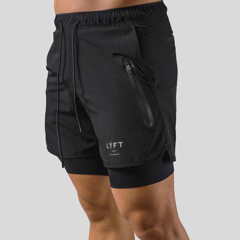 Short Fitness Masculino 2 em 1 Minimalista para Academia