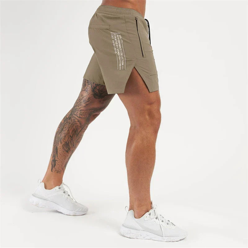 Short Esportivo Dry Fit Masculino Com Zíper