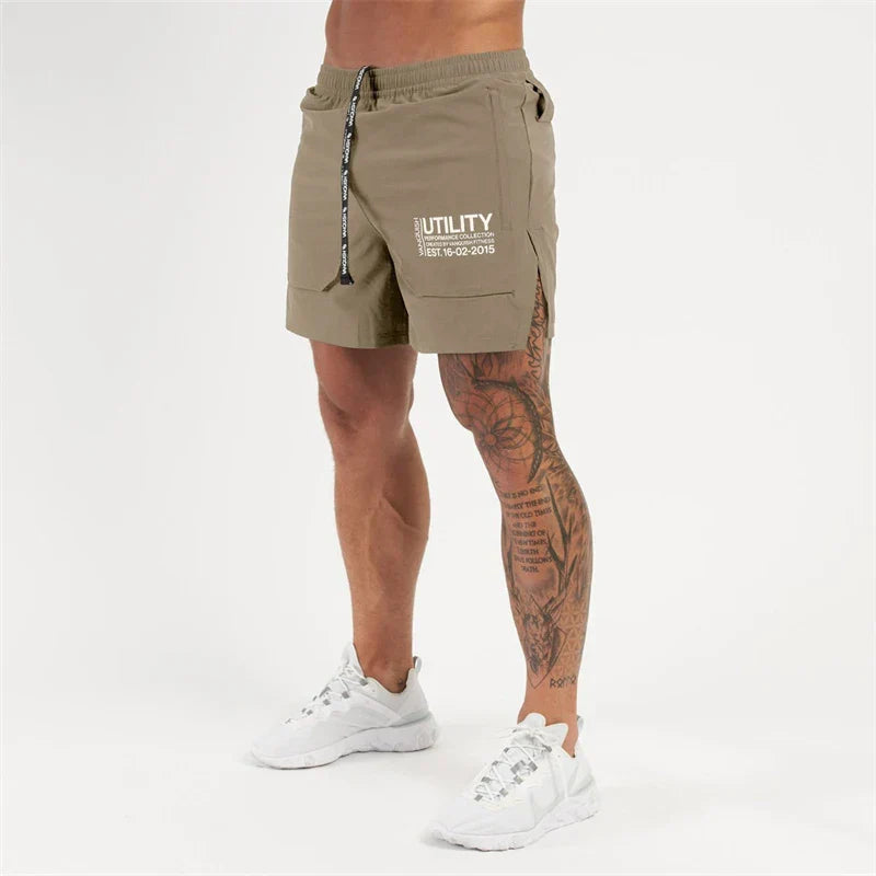 Short Esportivo Dry Fit Masculino Com Zíper