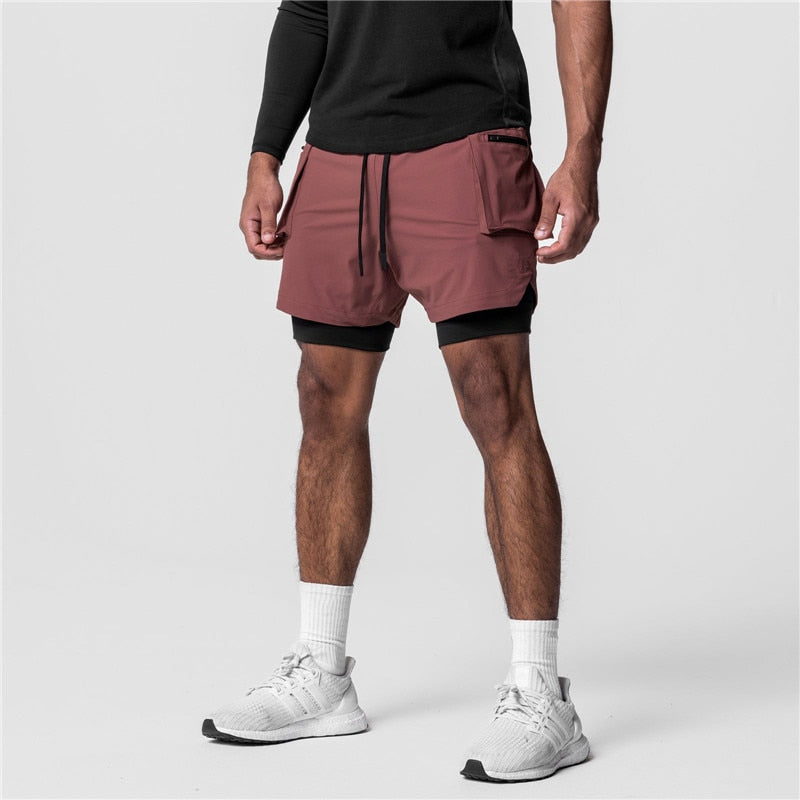 Short 2 em 1 Masculino para Treino Athlete