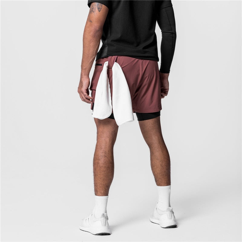 Short 2 em 1 Masculino para Treino Athlete