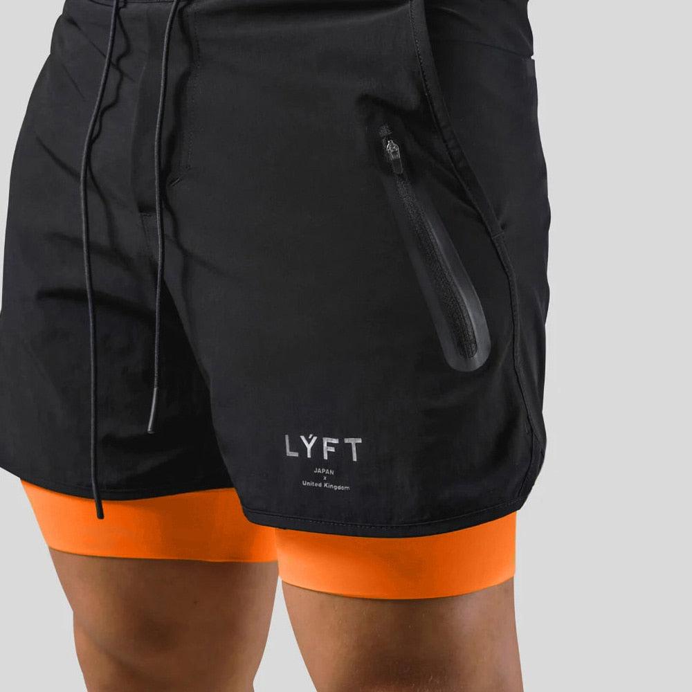 Short Fitness 2 em 1 Masculino Estilizado para Academia