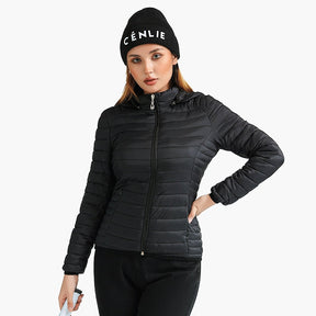 Jaqueta Feminina Puffer Satin