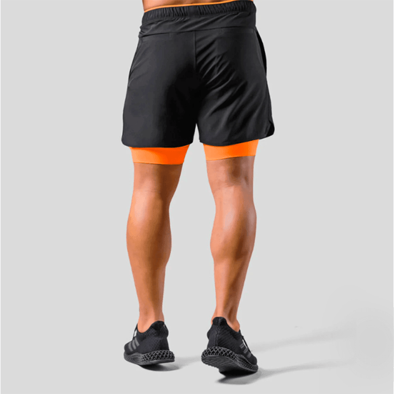 Short Fitness 2 em 1 Masculino Estilizado para Academia