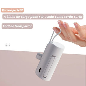 Mini Carregador Portátil Potente para Celular - Power Bank (Iphone e Entrada Tipo C)