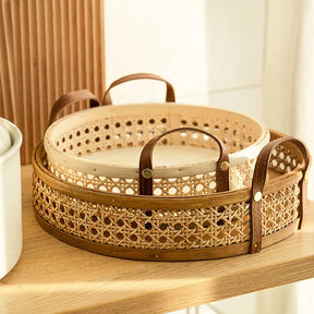 Cesta Decorativa de Rattan