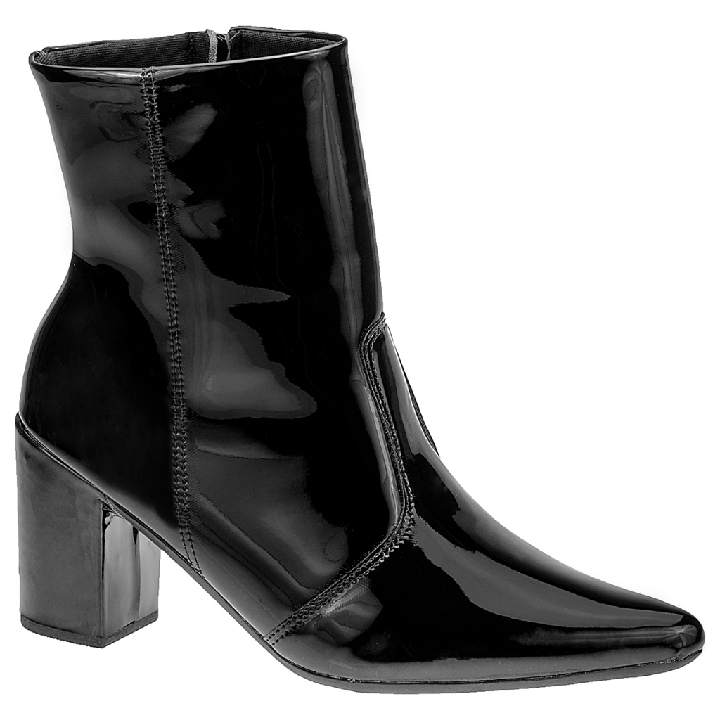 Bota Feminina Coturno Bico Fino