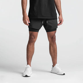 Short Fitness Masculino 2 em 1 de Academia Bolso Anti Furto